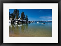 Framed Scenic View of Lake Tahoe, California