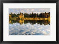 Framed Reflection of Clouds on Water, Grand Teton National Park, Wyoming