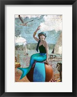 Framed Beach Ball Mermaid