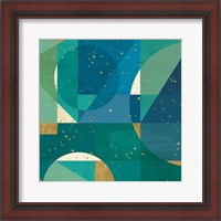 Framed 'Geo Contour III' border=