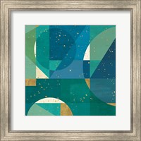 Framed 'Geo Contour III' border=