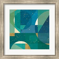 Framed 'Geo Contour III' border=