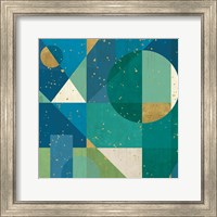 Framed 'Geo Contour II' border=