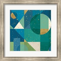 Framed 'Geo Contour II' border=