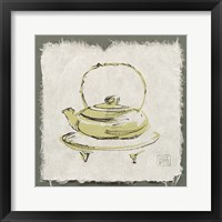 Framed Green Teapot