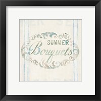 Framed 'Floursack Florals X' border=