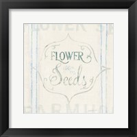 Floursack Florals IX Framed Print