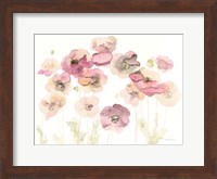 Framed Delicate Poppies