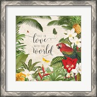 Framed 'Parrot Paradise V' border=