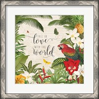 Framed 'Parrot Paradise V' border=