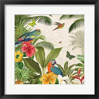 Framed Parrot Paradise II