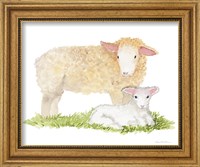 Framed 'Life on the Farm Animal Element III' border=