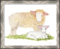 Framed 'Life on the Farm Animal Element III' border=