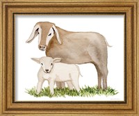 Framed 'Life on the Farm Animal Element II' border=