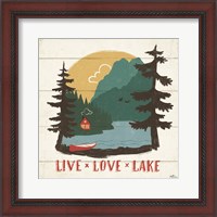 Framed 'Vintage Lake VII' border=