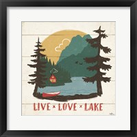 Vintage Lake VII Framed Print