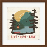 Framed 'Vintage Lake VII' border=