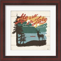 Framed 'Vintage Lake IV' border=