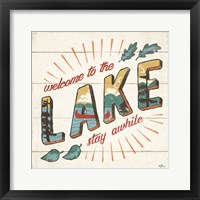 Vintage Lake II Framed Print