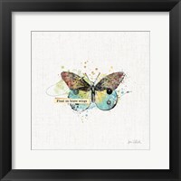 Framed 'Thoughtful Butterflies III' border=