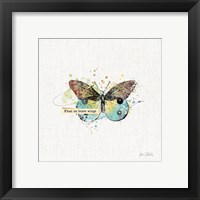 Framed 'Thoughtful Butterflies III' border=