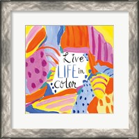 Framed 'Abstract Affirmations III' border=