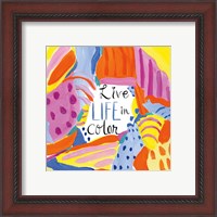 Framed 'Abstract Affirmations III' border=