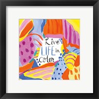 Framed 'Abstract Affirmations III' border=