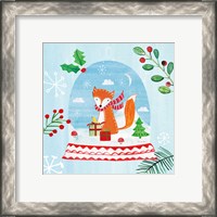 Framed 'Snow Globe Animals III' border=