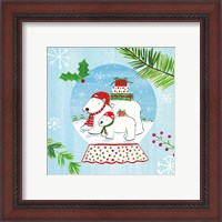 Framed 'Snow Globe Animals II' border=