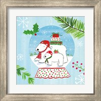 Framed 'Snow Globe Animals II' border=