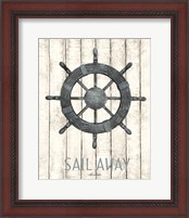 Framed 'Sail Away' border=