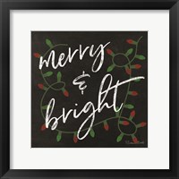 Framed Merry & Bright Chalkboard