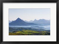 Framed Landscape of mountain, between Aksum and Mekele, Ethiopia