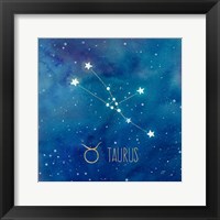 Framed Star Sign Taurus