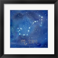Framed Star Sign Scorpio