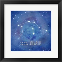 Framed Star Sign Aquarius