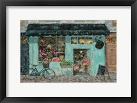 Framed Parisian Flower Shop