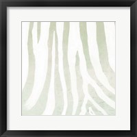 Soft Animal Prints Gray Zebra Framed Print