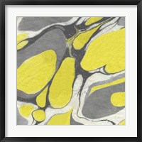 Framed Yellow and Gray Marble II