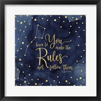 Oh My Stars I Rules Framed Print