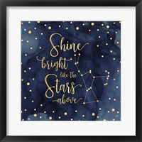 Oh My Stars III Shine Bright Framed Print