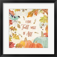 Falling for Fall III Framed Print