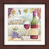 Framed 'Wine Country IV' border=