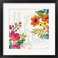 Framed 'Romantic Luxe X Light' border=