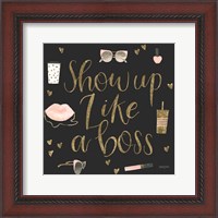 Framed 'Boss Ladies VII Black' border=