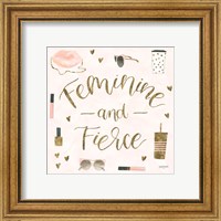 Framed 'Boss Ladies VI Pink' border=