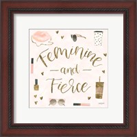 Framed 'Boss Ladies VI Pink' border=