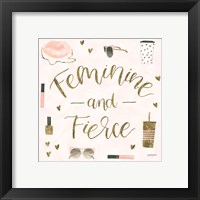 Framed 'Boss Ladies VI Pink' border=