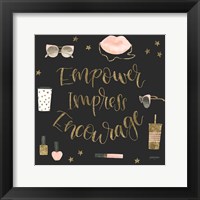 Boss Ladies V Black Framed Print